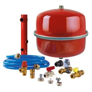 ketelaansluitset KAS10, 18 liter, 1 bar, rood