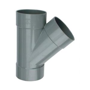 PVC Lijm-T-Stuk 45° grijs 40 mm 3x mof