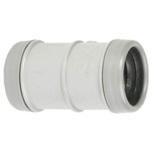 PVC M-Overschuifmof grijs 40 mm met manchet