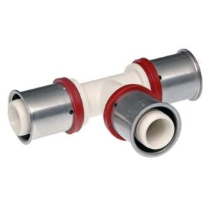 VSH UltraPress t-stuk 25 x 25 x 25 mm, 3x pers, PPSU
