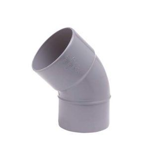 PVC Lijm-Bocht 45° grijs 32 mm mof/spie