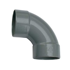 PVC Lijm-Bocht 88° grijs 40 mm mof/mof