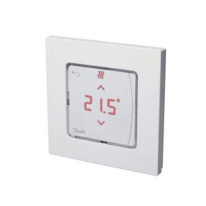 Danfoss Icon2 thermostaat met display, 24V, 2-draads, inbouw, 80x80mm