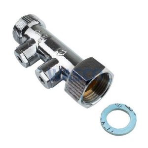 Watts keerklep WF DN15 Wartel/M 3/4" Plug Messing