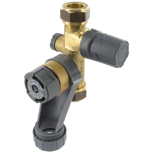 Flamco Flopress inlaatcombinatie 15 mm 2x knel 8 bar