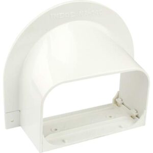 Inoac plafond/wand eindstuk NA140-W Signaalwit RAL9003
