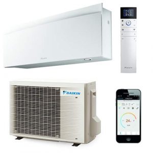 Daikin Emura binnen + buitenunit 2,0 kW set mat kristal wit R32