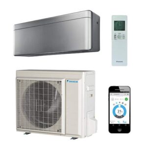 Daikin Stylish 2,0kW set zilver R32 binnen + buitenunit
