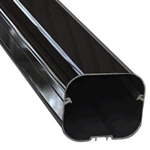 Tecnosystemi Excellens leidinggoot T100 lengte van 2m (100x64mm) Zwart RAL9005