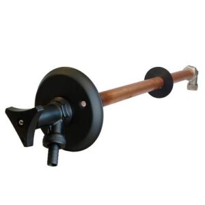 CFL gevelkraan combinatie 15 x 3/4", vorstvrij, mat zwart