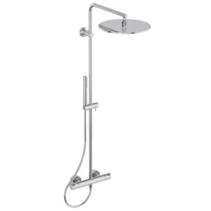 IDE Ceratherm T125 douchesysteem met thermostaat, hoofddouche en handdouche chroom