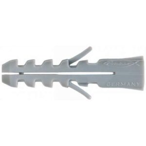 Fischer S plug 6 mm, grijs 050106