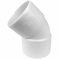 Wadal PVC L-Bocht 45gr WT 40 M/M