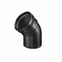 Wafix PP Bocht 45gr ZW 40 M/S 3411104004