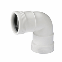 Wafix PP Bocht 88,5gr 40 M/M Wit 3421204009