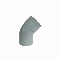 PVC HWA Bocht 45gr 70 M/S 4011107004