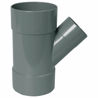 PVC T-ST 125-110-125 45GR