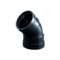 Wafix PP Bocht 45gr ZW 90 M/M 3411209004
