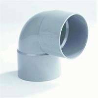 PVC L-Knie Kort 90gr GR 90 M/M