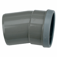 Wafix PVC M-Bocht 15gr 110 SN8 M/S 1111111001