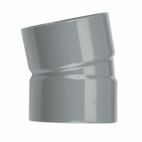Wadal PVC L-Bocht 15gr  110 M/M 3101211001