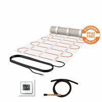 Etherma Vloerverwarmingsset 1,0m2 PFAS vrij incl. eTOUCH PRO