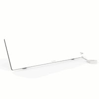 Etherma Werkplekverwarming onder buro 600x200mm 90W Wit 230V