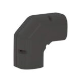 Inoac lange bocht 90 zwart