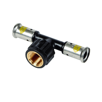 16x1/2bi.x16 Henco gas T-stuk pers-bi-pers 13PKG-160416BP