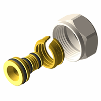 M22 x 14mm Pentec M22 knelset voor kunststof-aluminium buis 14 x 2 mm