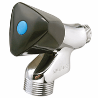 Raminex Beluchterkraan met keerklep 1/2" bui.dr. x 3/4" bui.dr.