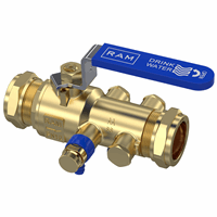 Raminex Terugstroombeveiliging TBE-EA 28 x 28 mm knel DN25 PN10