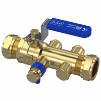 Raminex Terugstroombeveiliging TBE-EA 22 x 22 mm knel DN20 PN10