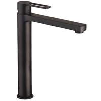 CFL Noir wastafelmengkraan z. waste mat zwart hoogte 30cm