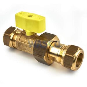 CFL gaskraan 15x15mm knel