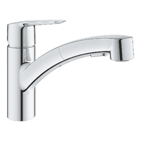 Grohe Start keukenmengkraan Lage uitloop + Handdouche Chroom